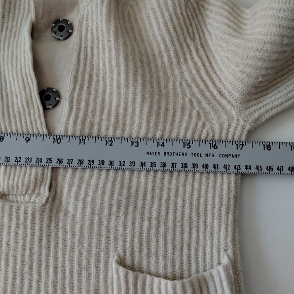 J. Crew Ribbed Popover Cream Size 2XS - Picture 7 of 10